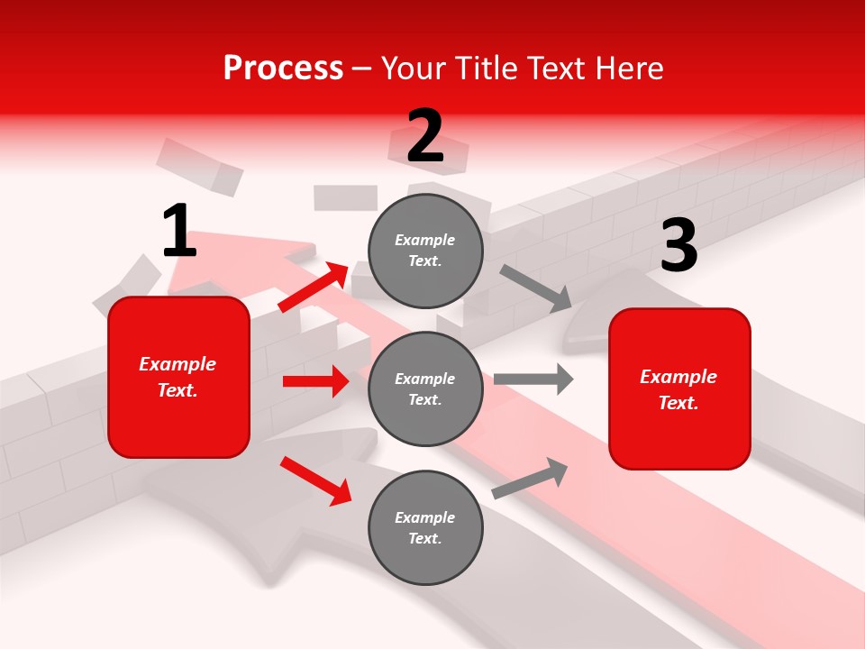 Arrow Achievement Forward PowerPoint Template