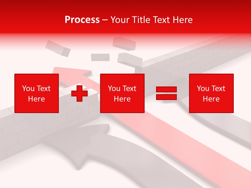 Arrow Achievement Forward PowerPoint Template