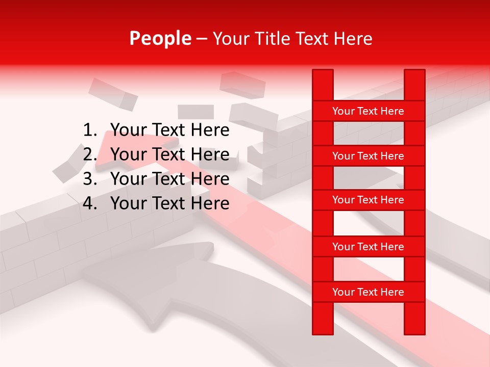 Arrow Achievement Forward PowerPoint Template