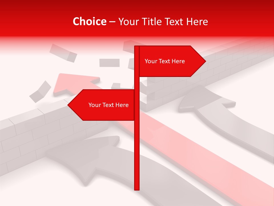 Arrow Achievement Forward PowerPoint Template