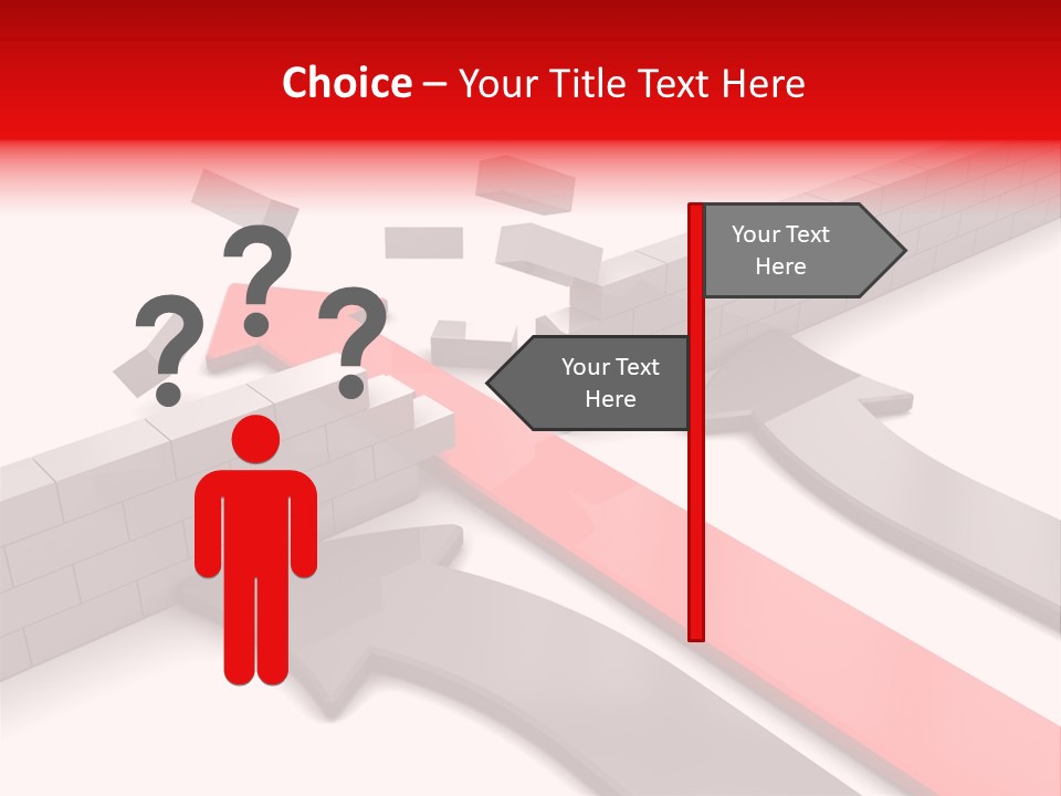 Arrow Achievement Forward PowerPoint Template
