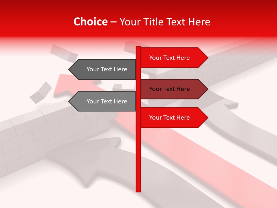 Arrow Achievement Forward PowerPoint Template