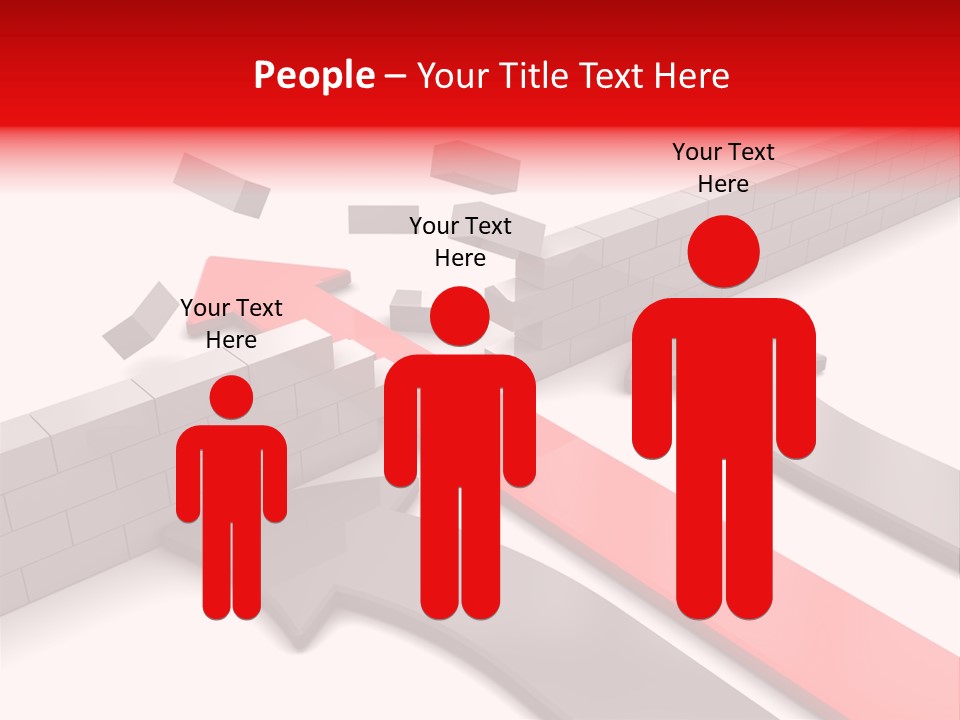 Arrow Achievement Forward PowerPoint Template