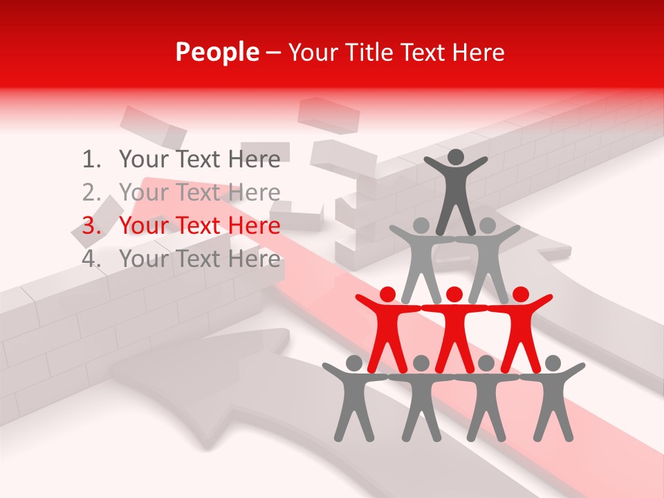 Arrow Achievement Forward PowerPoint Template