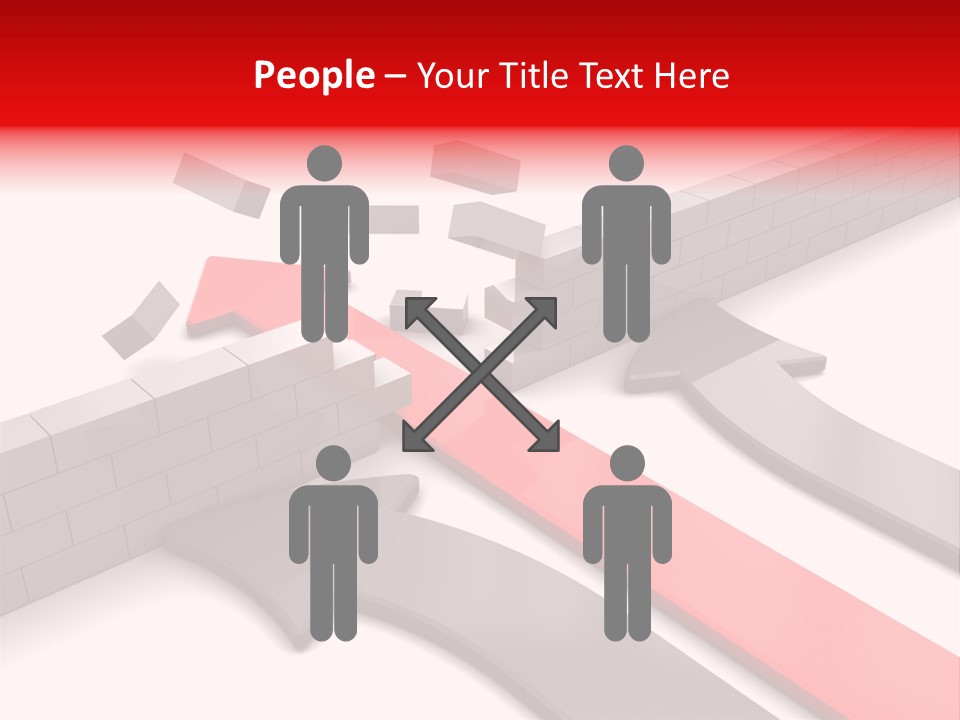 Arrow Achievement Forward PowerPoint Template