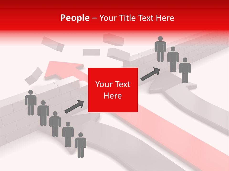 Arrow Achievement Forward PowerPoint Template