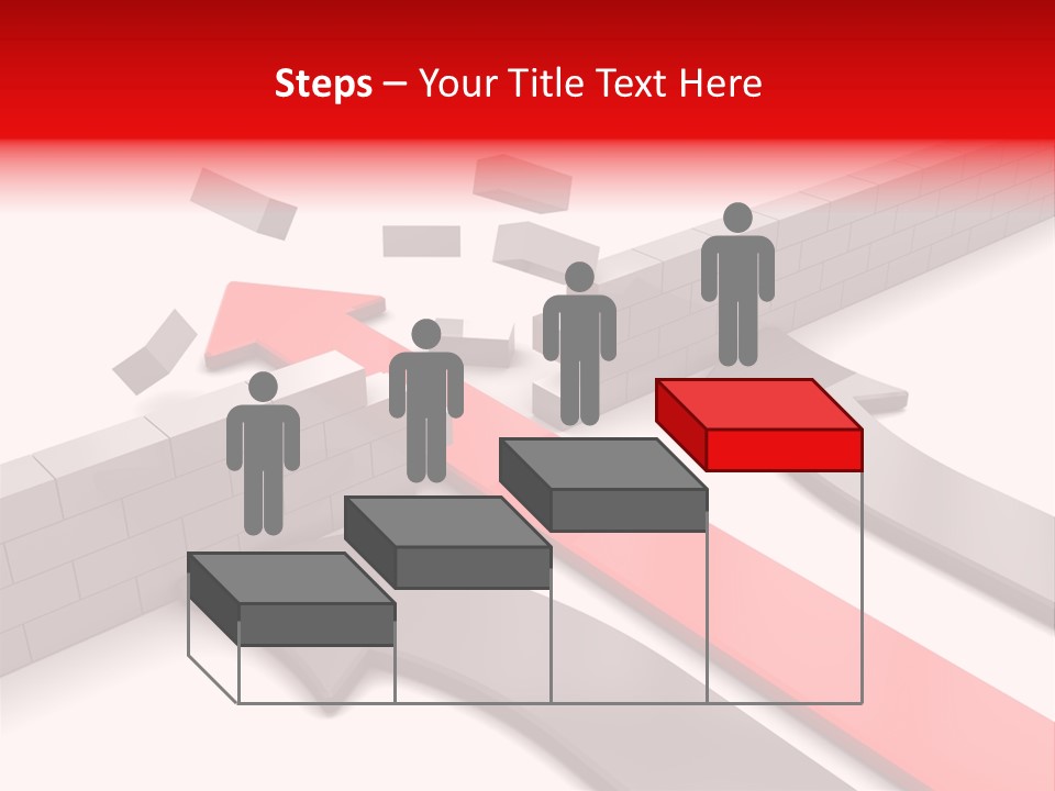 Arrow Achievement Forward PowerPoint Template