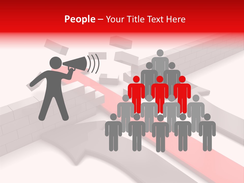 Arrow Achievement Forward PowerPoint Template