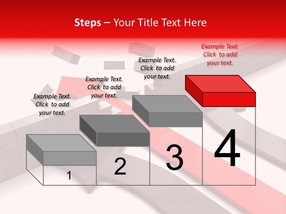 Arrow Achievement Forward PowerPoint Template