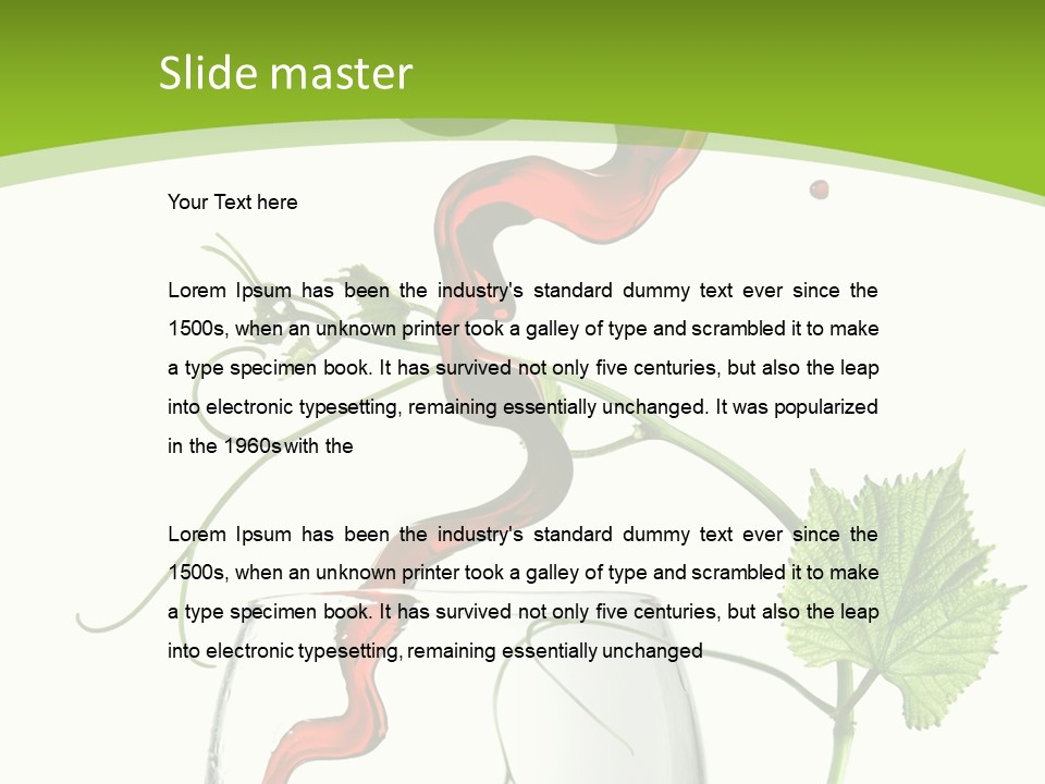 Beauty Liquid Vine PowerPoint Template