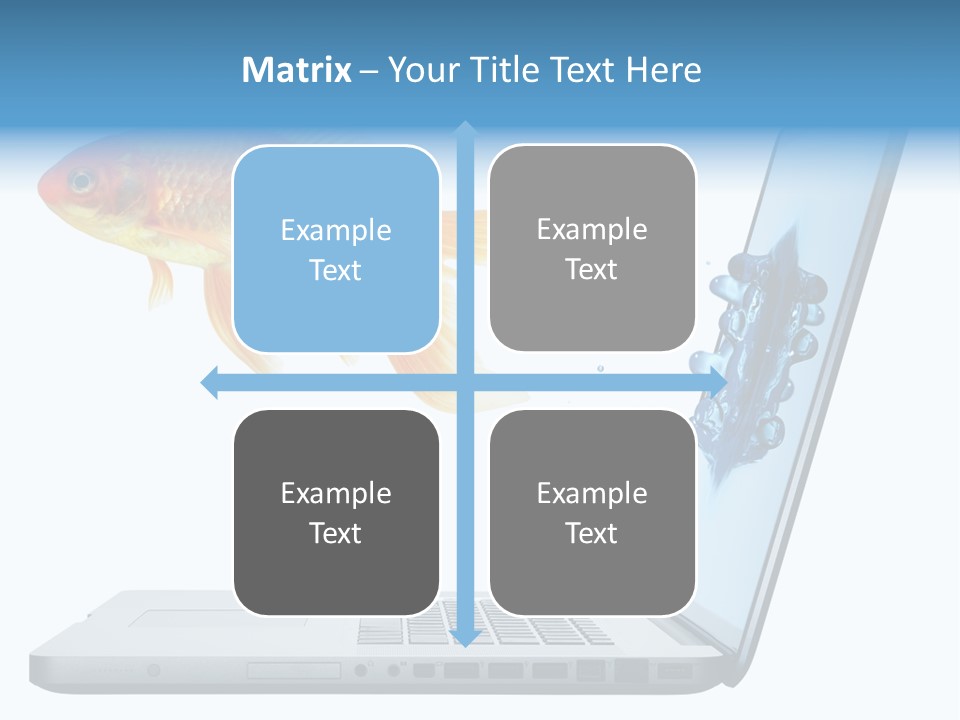 Isolated Computer White PowerPoint Template