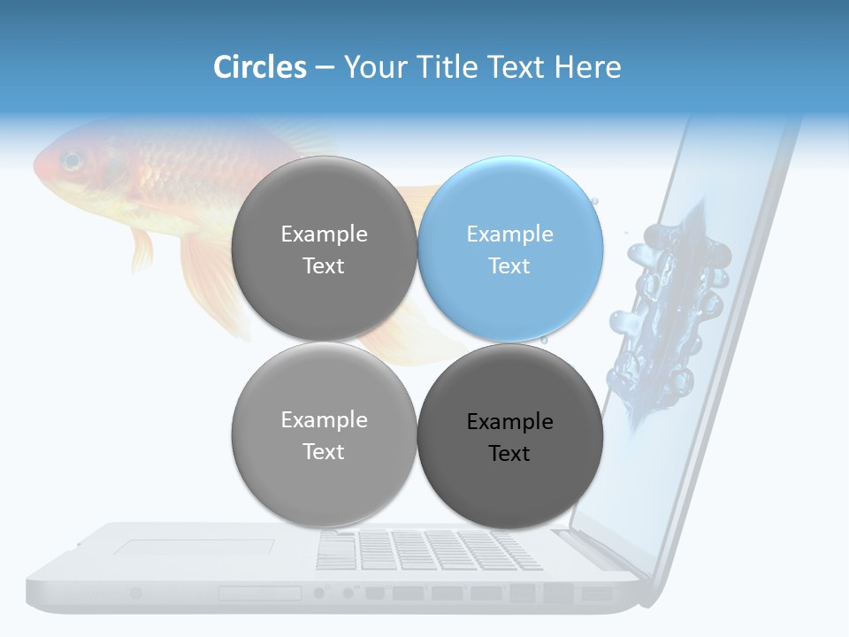 Isolated Computer White PowerPoint Template