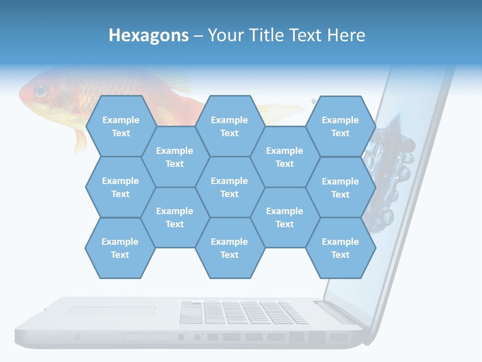 Isolated Computer White PowerPoint Template