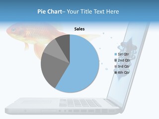 Isolated Computer White PowerPoint Template