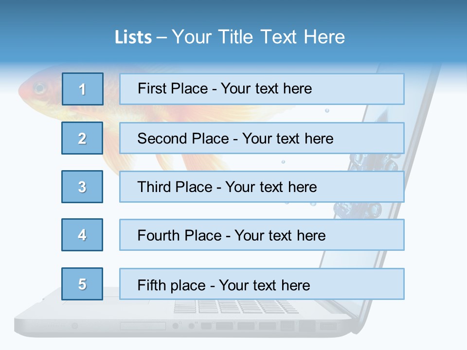 Isolated Computer White PowerPoint Template