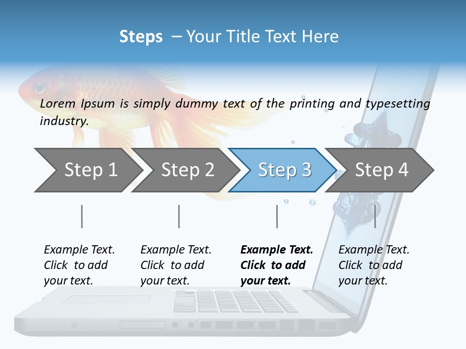 Isolated Computer White PowerPoint Template