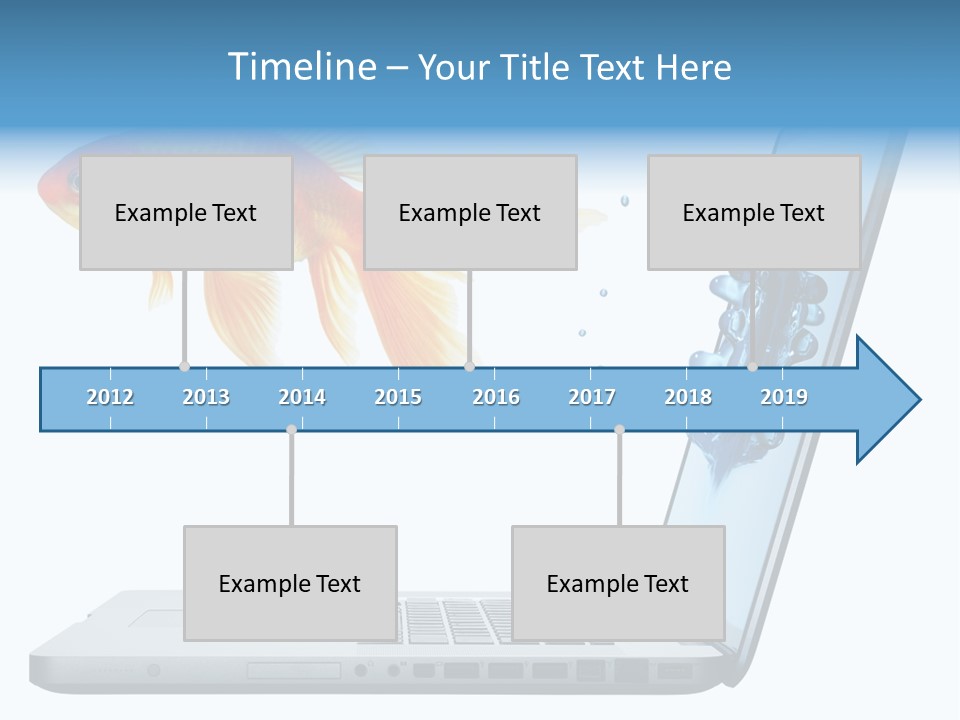Isolated Computer White PowerPoint Template