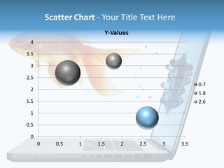 Isolated Computer White PowerPoint Template