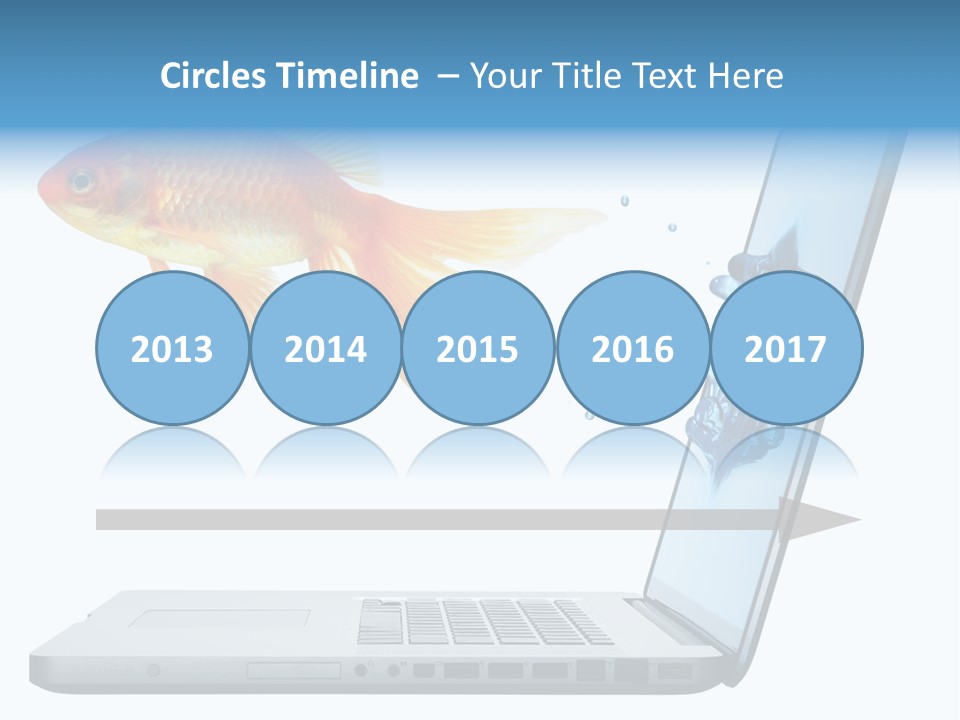 Isolated Computer White PowerPoint Template