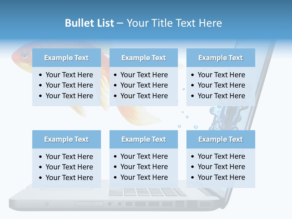 Isolated Computer White PowerPoint Template