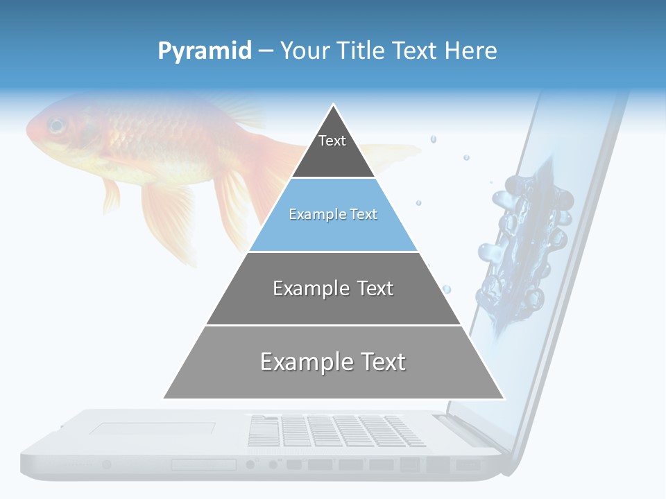 Isolated Computer White PowerPoint Template
