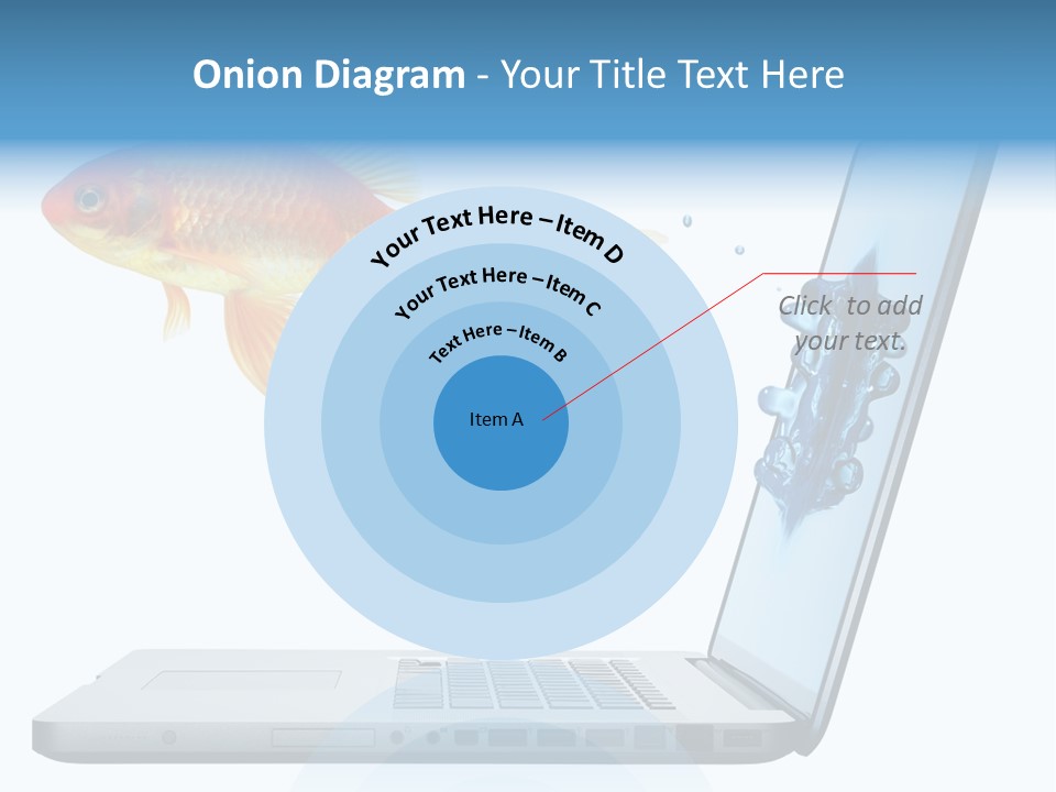 Isolated Computer White PowerPoint Template