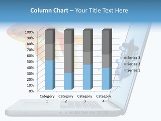 Isolated Computer White PowerPoint Template