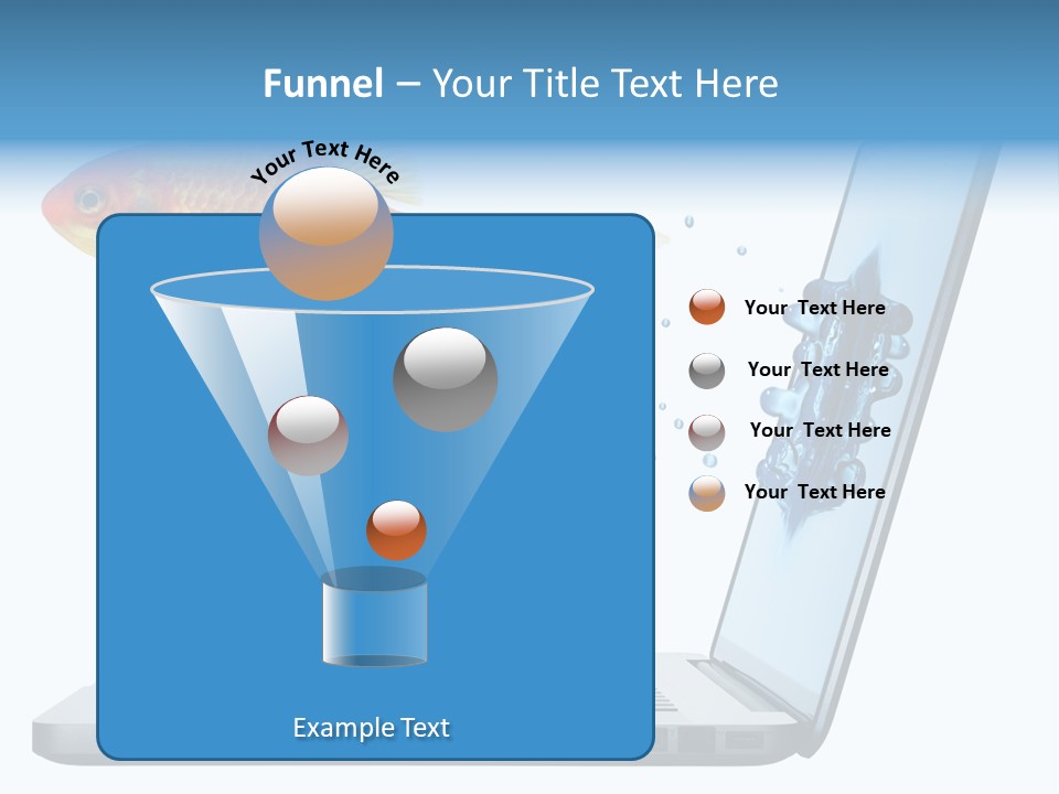 Isolated Computer White PowerPoint Template