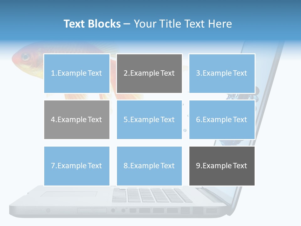 Isolated Computer White PowerPoint Template