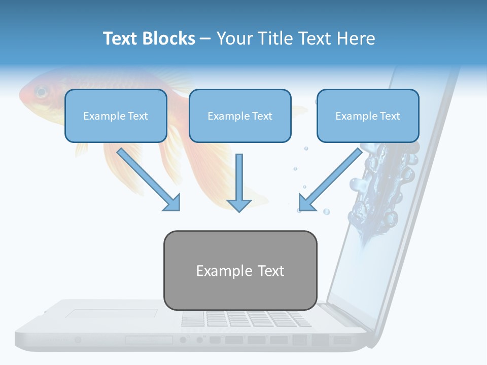 Isolated Computer White PowerPoint Template