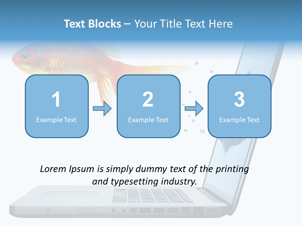 Isolated Computer White PowerPoint Template