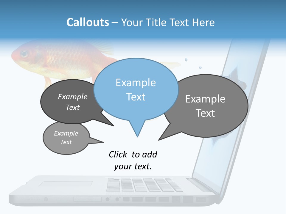 Isolated Computer White PowerPoint Template