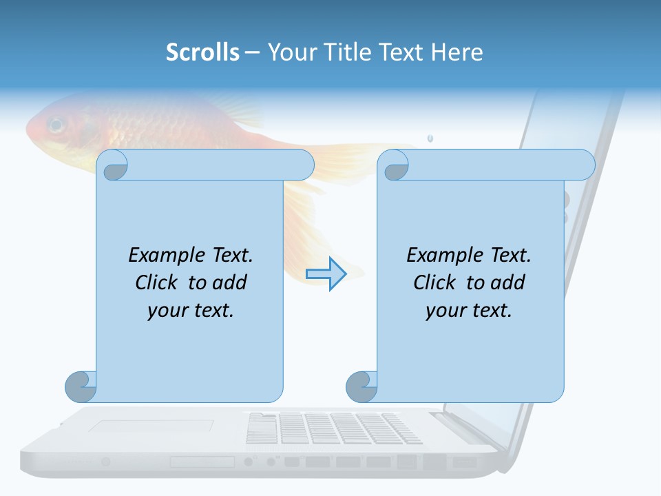 Isolated Computer White PowerPoint Template