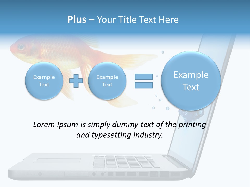 Isolated Computer White PowerPoint Template