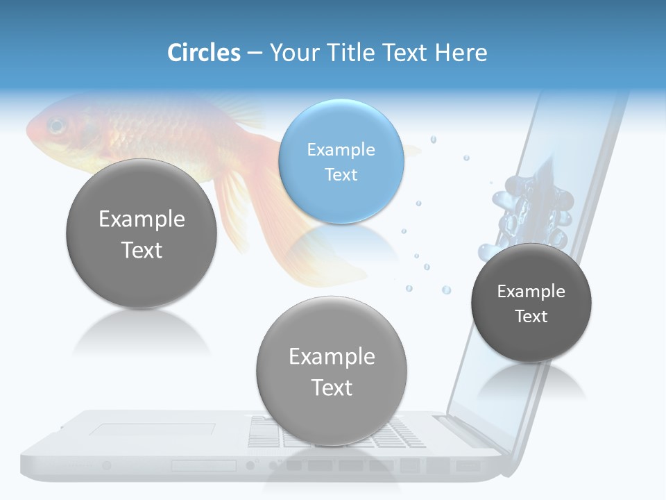 Isolated Computer White PowerPoint Template