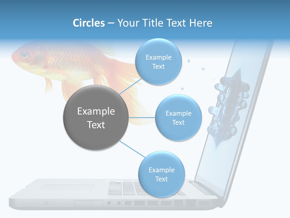 Isolated Computer White PowerPoint Template