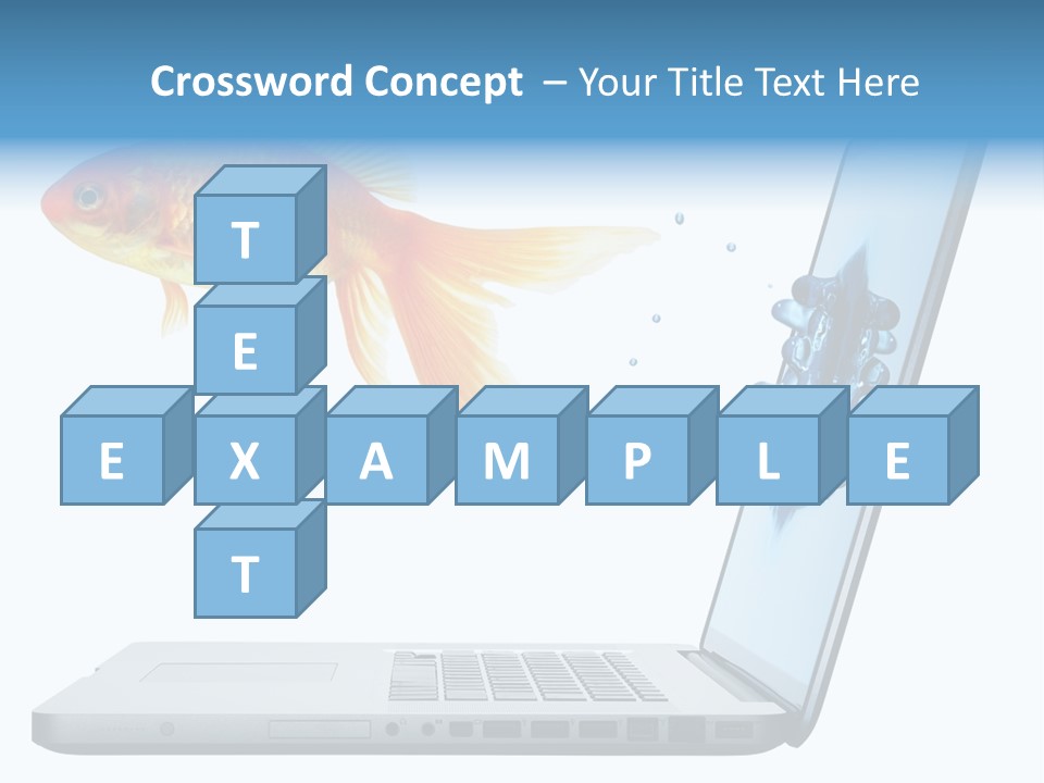 Isolated Computer White PowerPoint Template