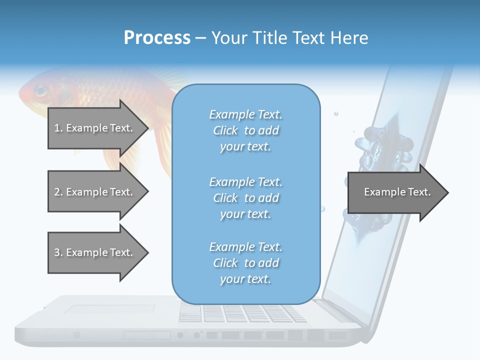 Isolated Computer White PowerPoint Template