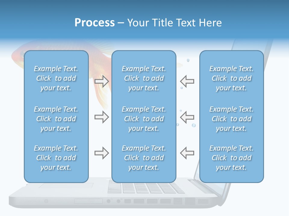 Isolated Computer White PowerPoint Template