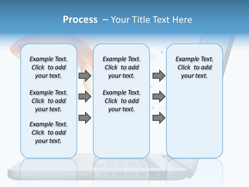 Isolated Computer White PowerPoint Template