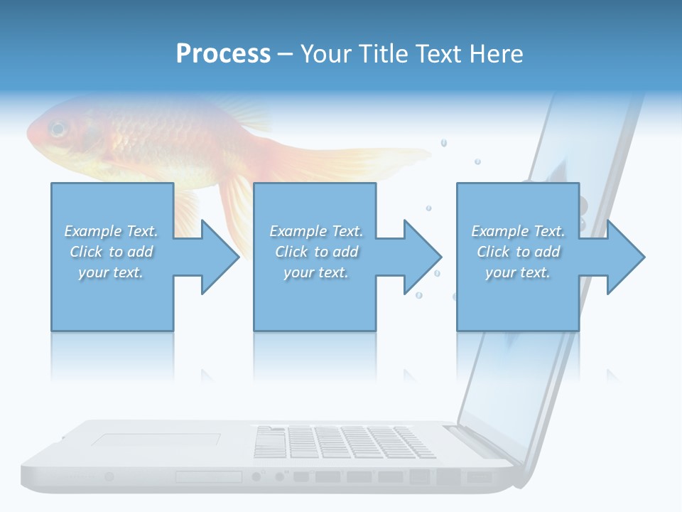 Isolated Computer White PowerPoint Template