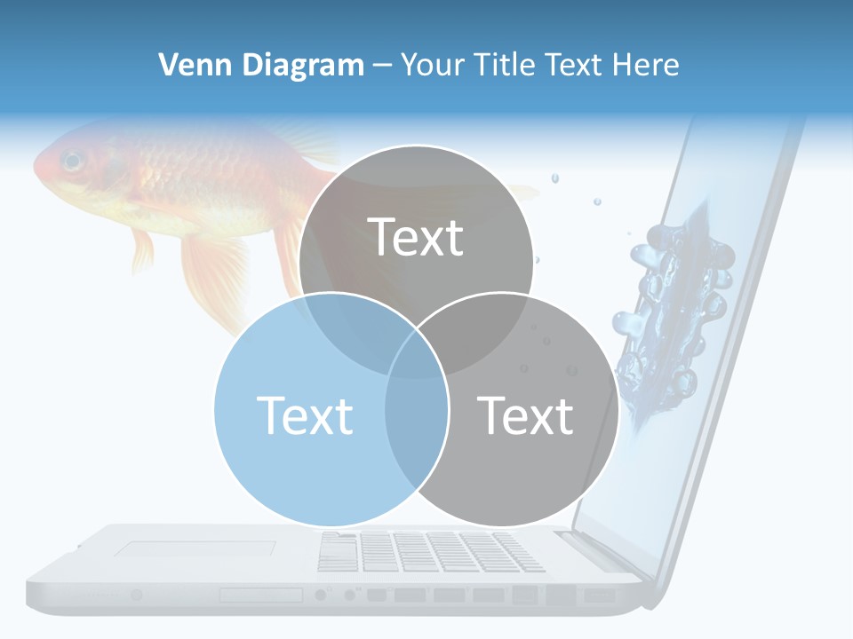 Isolated Computer White PowerPoint Template