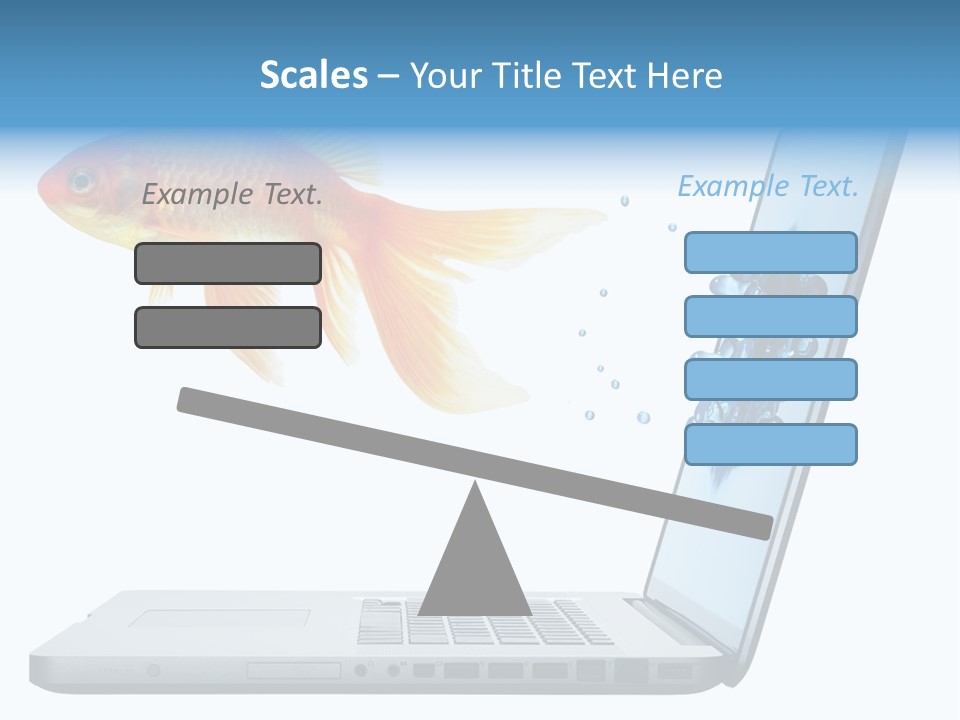 Isolated Computer White PowerPoint Template