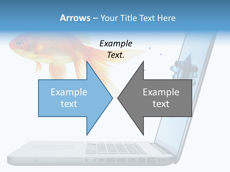 Isolated Computer White PowerPoint Template