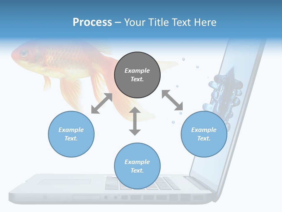Isolated Computer White PowerPoint Template