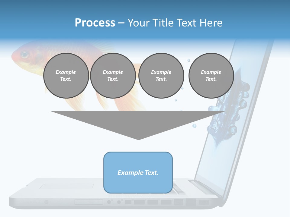 Isolated Computer White PowerPoint Template