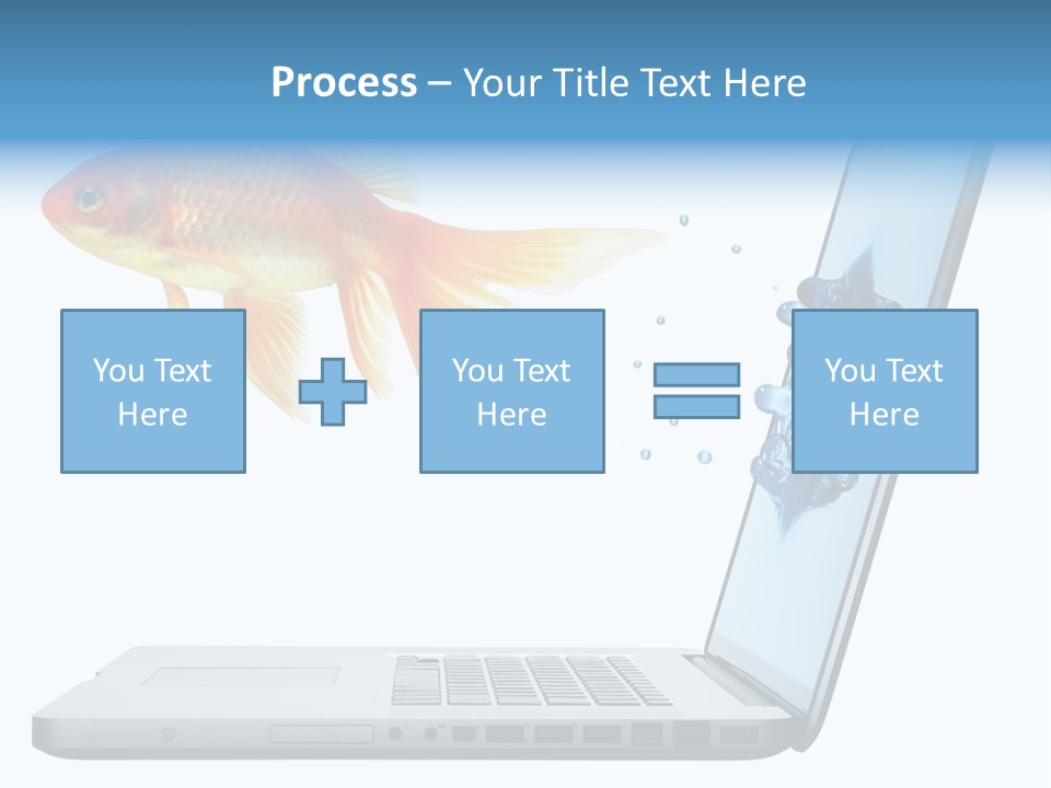 Isolated Computer White PowerPoint Template