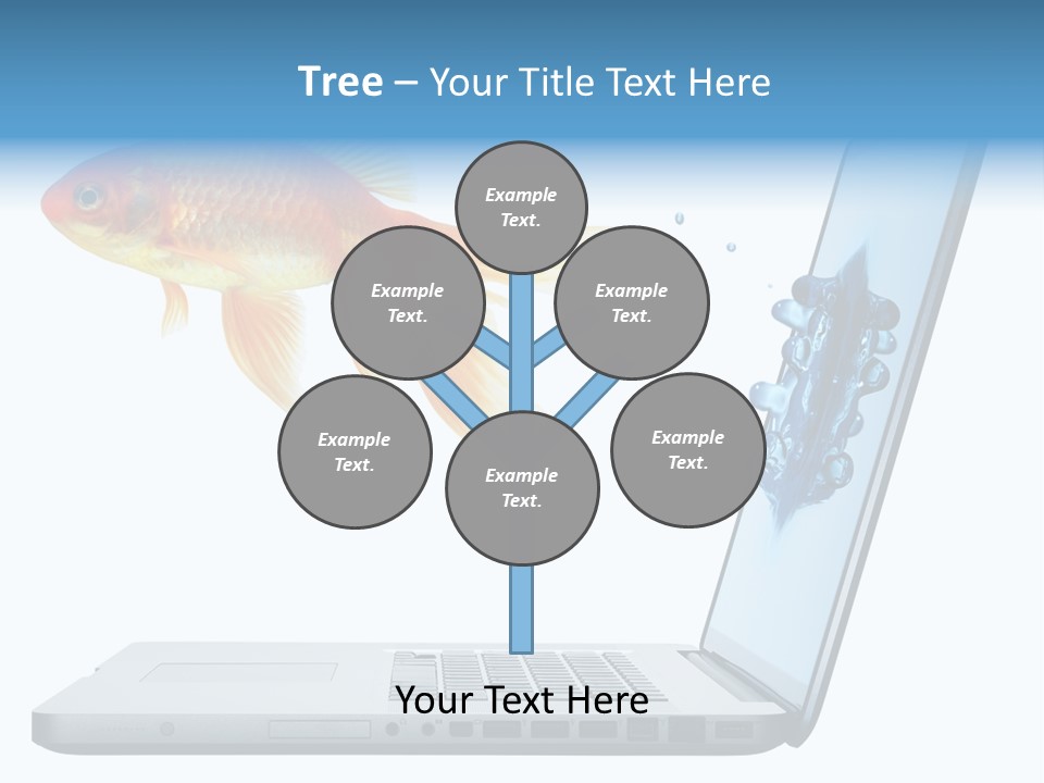 Isolated Computer White PowerPoint Template