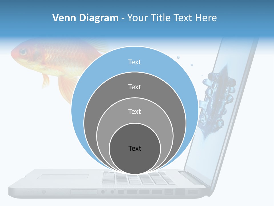 Isolated Computer White PowerPoint Template