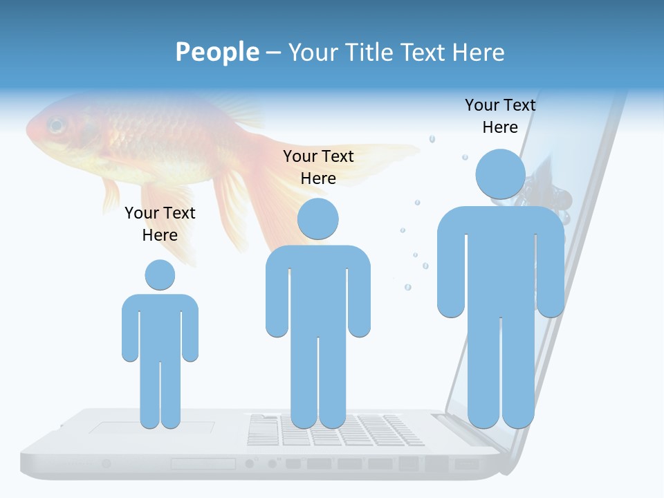 Isolated Computer White PowerPoint Template